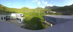 Archiv Foto Webcam Samnaun: Blick von der Alp Trida zum Viderjoch 05:00