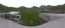 Archiv Foto Webcam Samnaun: Blick von der Alp Trida zum Viderjoch 13:00