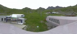 Archiv Foto Webcam Samnaun: Blick von der Alp Trida zum Viderjoch 13:00
