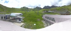 Archiv Foto Webcam Samnaun: Blick von der Alp Trida zum Viderjoch 15:00
