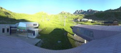 Archiv Foto Webcam Samnaun: Blick von der Alp Trida zum Viderjoch 05:00