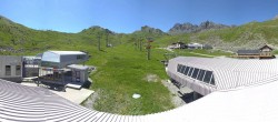 Archiv Foto Webcam Samnaun: Blick von der Alp Trida zum Viderjoch 13:00