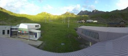 Archiv Foto Webcam Samnaun: Blick von der Alp Trida zum Viderjoch 05:00