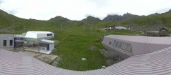 Archiv Foto Webcam Samnaun: Blick von der Alp Trida zum Viderjoch 13:00