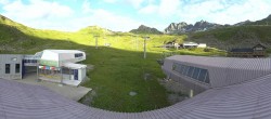 Archiv Foto Webcam Samnaun: Blick von der Alp Trida zum Viderjoch 05:00