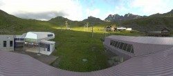 Archiv Foto Webcam Samnaun: Blick von der Alp Trida zum Viderjoch 05:00