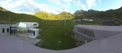 Archiv Foto Webcam Samnaun: Blick von der Alp Trida zum Viderjoch 05:00