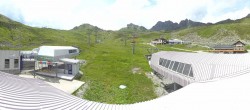 Archiv Foto Webcam Samnaun: Blick von der Alp Trida zum Viderjoch 13:00