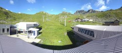Archived image Webcam Samnaun: View from Alp Trida to Viderjoch 07:00