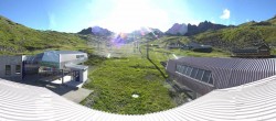 Archived image Webcam Samnaun: View from Alp Trida to Viderjoch 17:00