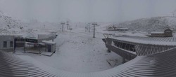 Archived image Webcam Samnaun: View from Alp Trida to Viderjoch 09:00