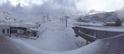 Archived image Webcam Samnaun: View from Alp Trida to Viderjoch 13:00
