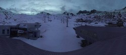 Archiv Foto Webcam Samnaun: Blick von der Alp Trida zum Viderjoch 19:00