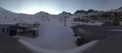 Archiv Foto Webcam Samnaun: Blick von der Alp Trida zum Viderjoch 17:00