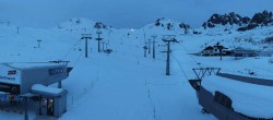 Archiv Foto Webcam Samnaun: Blick von der Alp Trida zum Viderjoch 06:00