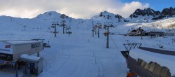 Archiv Foto Webcam Samnaun: Blick von der Alp Trida zum Viderjoch 14:00