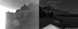 Archiv Foto Webcam Geislerspitzen - Blick von der Geisleralm 03:00