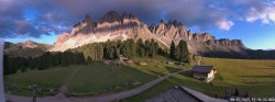 Archiv Foto Webcam Geislerspitzen - Blick von der Geisleralm 19:00