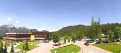 Archiv Foto Webcam Tiroler Zugspitzbahn: Talstation in Ehrwald 11:00
