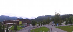 Archiv Foto Webcam Tiroler Zugspitzbahn: Talstation in Ehrwald 05:00