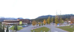 Archived image Webcam Ehrwald: Base Station Tiroler Zugspitzbahn 15:00