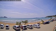 Archived image Webcam Corfu - Arillas Beach 13:00