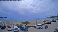 Archiv Foto Webcam Korfu - Blick auf den Strand bei Arillas 10:00