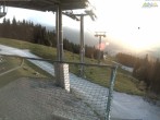 Archiv Foto Webcam Blick von der Mittelstation der Jennerbahn 19:00