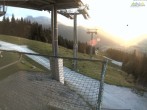Archiv Foto Webcam Blick von der Mittelstation der Jennerbahn 19:00