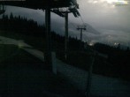 Archiv Foto Webcam Blick von der Mittelstation der Jennerbahn 19:00
