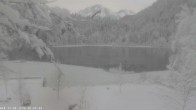 Archived image Webcam Oberstdorf: Freibergsee Sunbathing Area 07:00