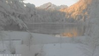 Archived image Webcam Oberstdorf: Freibergsee Sunbathing Area 09:00