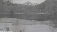 Archived image Webcam Oberstdorf: Freibergsee Sunbathing Area 13:00