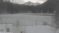 Archived image Webcam Oberstdorf: Freibergsee Sunbathing Area 13:00