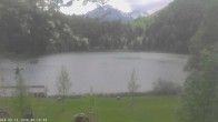 Archived image Webcam Oberstdorf: Freibergsee Sunbathing Area 13:00