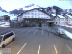 Archiv Foto Webcam Stuben am Arlberg - Blick auf das Après Post Hotel 19:00