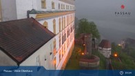 Archiv Foto Webcam Passau: Blick von der Veste Oberhaus auf Donau und Altstadt 03:00