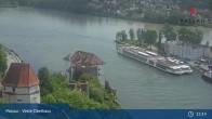 Archiv Foto Webcam Passau: Blick von der Veste Oberhaus auf Donau und Altstadt 12:00