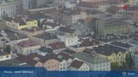 Archiv Foto Webcam Passau: Blick von der Veste Oberhaus auf Donau und Altstadt 18:00
