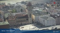 Archiv Foto Webcam Passau: Blick von der Veste Oberhaus auf Donau und Altstadt 16:00