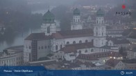 Archived image Webcam Passau: View from Veste Oberhaus 00:00