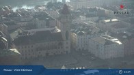 Archiv Foto Webcam Passau: Blick von der Veste Oberhaus auf Donau und Altstadt 14:00