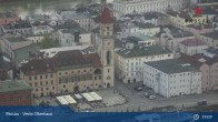 Archiv Foto Webcam Passau: Blick von der Veste Oberhaus auf Donau und Altstadt 18:00