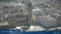 Archiv Foto Webcam Passau: Blick von der Veste Oberhaus auf Donau und Altstadt 14:00