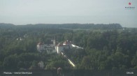 Archiv Foto Webcam Passau: Blick von der Veste Oberhaus auf Donau und Altstadt 08:00
