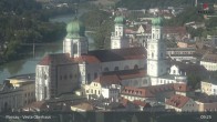 Archiv Foto Webcam Passau: Blick von der Veste Oberhaus auf Donau und Altstadt 08:00