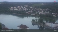 Archiv Foto Webcam Passau: Blick von der Veste Oberhaus auf Donau und Altstadt 20:00
