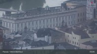 Archiv Foto Webcam Passau: Blick von der Veste Oberhaus auf Donau und Altstadt 04:00