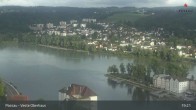 Archiv Foto Webcam Passau: Blick von der Veste Oberhaus auf Donau und Altstadt 18:00