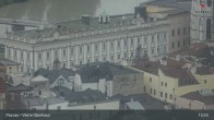 Archiv Foto Webcam Passau: Blick von der Veste Oberhaus auf Donau und Altstadt 12:00